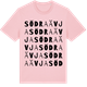 Pink Cotton t-shirt med Södra Ävja ordlek t-shirt