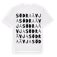 White t-shirt med Södra Ävja ordlek t-shirt