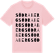 Pink Cotton t-shirt med Södra Berg ordlek t-shirt