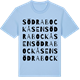 Blue Soul t-shirt med Södra Bockåsen ordlek t-shirt