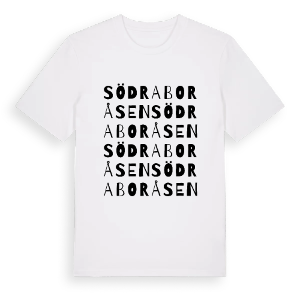 Södra Boråsen ordlek t-shirt – ekologisk bomull t-shirt från PinShirt