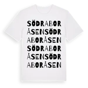 Södra Boråsen ordlek t-shirt – ekologisk bomull t-shirt från Pinshirt