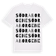 Södra Borgene ordlek t-shirt