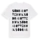 White t-shirt med Södra Bottenvik ordlek t-shirt