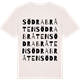 Vintage White t-shirt med Södra Bråten ordlek t-shirt