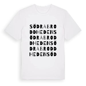 Södra Broddheden ordlek t-shirt – ekologisk bomull t-shirt från PinShirt