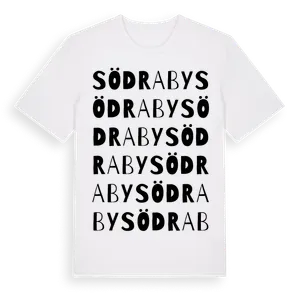 Södra By ordlek t-shirt – ekologisk bomull t-shirt från Pinshirt