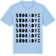 Blue Soul t-shirt med Södra Dye ordlek t-shirt