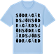 Blue Soul t-shirt med Södra Gärdsjön ordlek t-shirt