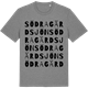 Mid Heather Gray t-shirt med Södra Gärdsjön ordlek t-shirt