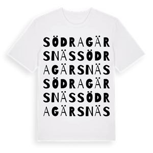 Södra Gärsnäs ordlek t-shirt – ekologisk bomull t-shirt från Pinshirt