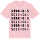 Pink Cotton t-shirt med Södra Gisselbacka ordlek t-shirt