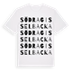 White t-shirt med Södra Gisselbacka ordlek t-shirt
