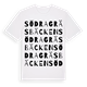 White t-shirt med Södra Gräsbäcken ordlek t-shirt