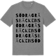 Mid Heather Gray t-shirt med Södra Gräsbäcken ordlek t-shirt