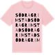 Pink Cotton t-shirt med Södra Grimstad ordlek t-shirt