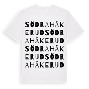 Södra Håkerud ordlek t-shirt – ekologisk bomull t-shirt från PinShirt