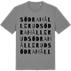 Mid Heather Gray t-shirt med Södra Hållerud ordlek t-shirt