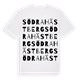 White t-shirt med Södra Hästberg ordlek t-shirt