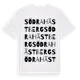 White t-shirt med Södra Hästberg ordlek t-shirt