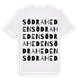 White t-shirt med Södra Heden ordlek t-shirt