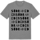Mid Heather Gray t-shirt med Södra Heden ordlek t-shirt