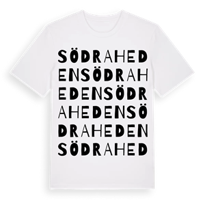 Södra Heden ordlek t-shirt – ekologisk bomull t-shirt från Pinshirt