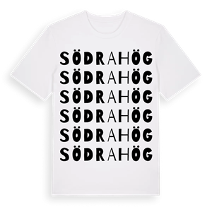 Södra Hög ordlek t-shirt – ekologisk bomull t-shirt från PinShirt