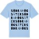 Blue Soul t-shirt med Södra Högsäter ordlek t-shirt