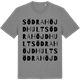 Mid Heather Gray t-shirt med Södra Höjdhult ordlek t-shirt