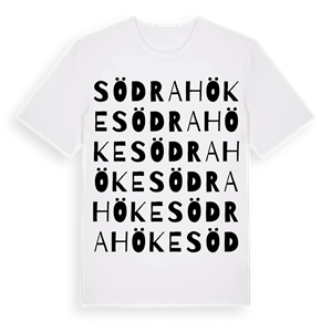 Södra Höke ordlek t-shirt – ekologisk bomull t-shirt från PinShirt