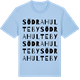 Blue Soul t-shirt med Södra Hulteby ordlek t-shirt