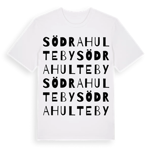 Södra Hulteby ordlek t-shirt – ekologisk bomull t-shirt från PinShirt