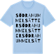 Blue Soul t-shirt med Södra Hummelsätter ordlek t-shirt