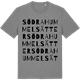 Mid Heather Gray t-shirt med Södra Hummelsätter ordlek t-shirt