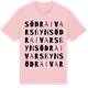 Pink Cotton t-shirt med Södra Ivarsbyn ordlek t-shirt