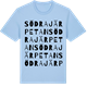 Blue Soul t-shirt med Södra Järpetan ordlek t-shirt
