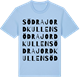 Blue Soul t-shirt med Södra Jordkullen ordlek t-shirt