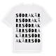 White t-shirt med Södra Kärr ordlek t-shirt