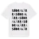 White t-shirt med Södra Kärra ordlek t-shirt