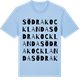 Blue Soul t-shirt med Södra Kocklanda ordlek t-shirt