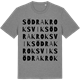 Mid Heather Gray t-shirt med Södra Kroksvik ordlek t-shirt