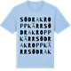 Blue Soul t-shirt med Södra Kroppkärr ordlek t-shirt