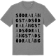 Mid Heather Gray t-shirt med Södra Långstad ordlek t-shirt