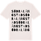 Vintage White t-shirt med Södra Långstad ordlek t-shirt
