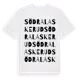 White t-shirt med Södra Laskerud ordlek t-shirt