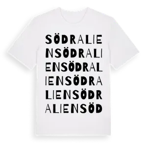 Södra Lien ordlek t-shirt – ekologisk bomull t-shirt från Pinshirt