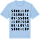 Blue Soul t-shirt med Södra Lövås ordlek t-shirt