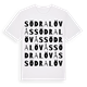 White t-shirt med Södra Lövås ordlek t-shirt