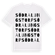 Södra Lungstorp ordlek t-shirt